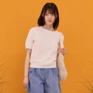 본사 2color W 크루넥 팁배색 니트1120303