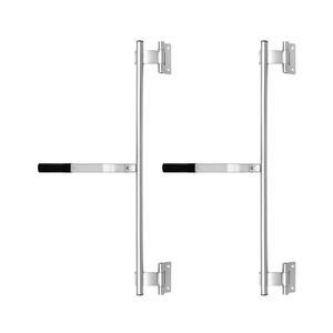 QWORK 화물 트레일러 캠바 잠금장치, 2팩 36인치 도어 래치 캠바, 아연 도금, 접이식 램프 도어, RV 하울러 폴드 다운