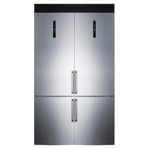 서밋 가전 FFBF181ES2KIT48 48인치 와이드 바텀 냉동 냉장고 세트, 23.4 큐피트, 그릴 , 조절 가능한 유리 선반, 서리 방지 작동, 장치, 장치