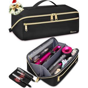 샤크 플렉스 스타일과 호환되는 맨크로 헤어 도구 여행 가방, 별도의 내열 매트가 있는 와이드 핫 정리함, 스트레이트너용 액세서리 컬링 아이언
