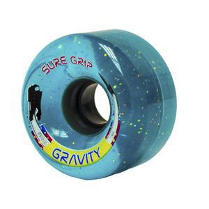 Sure-Grip 그래비티 글리터 롤러 스케이트 야외 바퀴 - 슈퍼 하이 폴리우레탄 78A 듀로미터, 65mm D X 35mm W 내구성, 초보자 파란색(8종 세트)