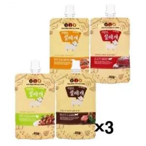 [JED] 강아지츄르 영양간식 85g 파우치 짜먹는 설레개 X3개