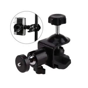 [골드스마일]1 4 나사 볼헤드 C형 클램프 마운트 거치대 삼각대 홀더 조명 액션캠