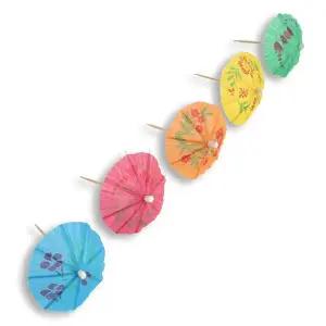 [골드스마일]칵테일 장식 이쑤시개 우산 데코픽 픽 장식꼬지