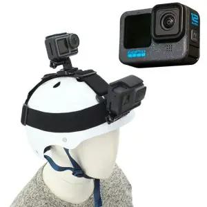 [골드스마일]히어로 12 호환 액션캠 더블 촬영 헤드 헬멧 오토바이 벨트 마운트