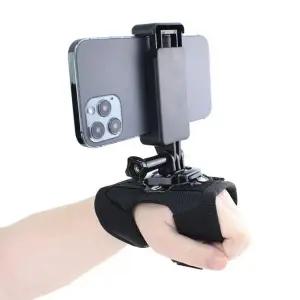 [골드스마일]스마트폰 핸드 밴드 마운트 거치대 액션캠 호환 방송 글러브