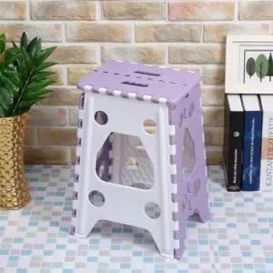 스툴스 (L)(12903)/재입고 접이식 사각 의자(퍼플)