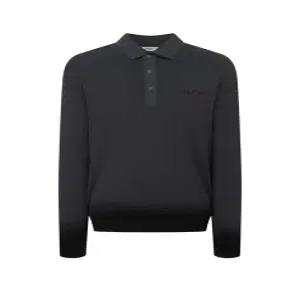 헤지스 골프 26SS HUSW6B251CG 차콜그레이 남성 캡슐 자카드 패턴 카라 스웨22488956292343413