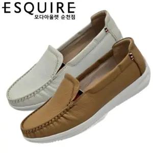 [에스콰이아]부드러운 양가죽 초경량 착화감 좋은 발편한 여성 슬립온 컴포트화_SC