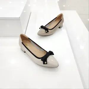 [탠디]by미셸 x25010 소가죽 소재 3cm굽 여성 앞 장식 펌프스 구두 cc3_CC