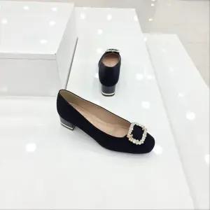 [탠디]by미셸 119225 원단 소재 4cm굽 앞 장식 여성 펌프스 구두 cc4_CC