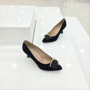 [탠디]by미셸 126008 원단소재 7cm굽 앞 장식 여성 펌프스 구두 cc3_CC