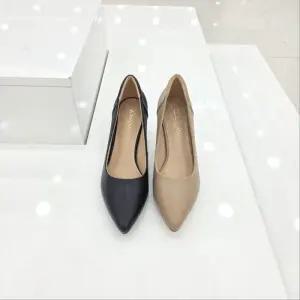 [탠디]by미셸 x26012 원단,소가죽 소재 7cm굽 여성 펌프스 구두 cc1_CC