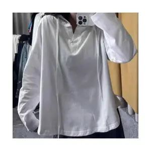 여친 가을 상의 긴팔 후드티 트렌드 스트링 1PICK3