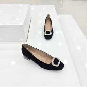 [탠디]by미셸 119225 원단 소재 4cm굽 앞 장식 여성 펌프스 구두 cc7_CC