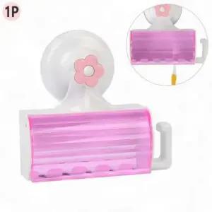 [SBD] 욕실수납 진공압축 칫솔걸이 플라워 칫솔거치대