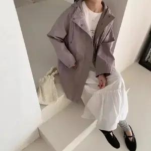 여친 하프 캐주얼 봄 후드 솔리드 트렌치코트 잠바 야구 코트 1PICK1