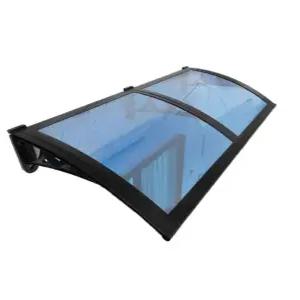 캐노피 빗물받이 처마 방수 PC 어닝 투명 알루미늄 테라스 채광
