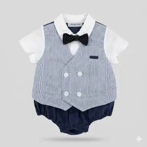 [압소바](신세계 사우스시티)(26년 S/S 출산,백일선물) 드류 반소 바디슈트(네이비)//A1310636