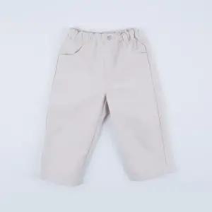 [달퐁]큐비앤맘 좌우 라인 팬츠 베이지바지 아기외출복