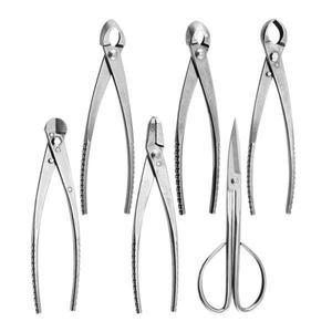 분재 도구 가위 화분 정원 트리밍 없음 강철 가지치기 펜치 세트 잎 새싹 구형