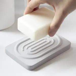 주방 정리함을 위한 콩귀 규조류 비누 접시 스펀지 브러시 칫솔용 퀵 드라이 싱크 캐디 홀더 - 빠른 흡수