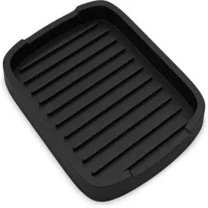 ZAPPOWARE 실리콘 스펀지 홀더 - 비누 트레이 5.9인치 X 4.33인치 블랙 1팩