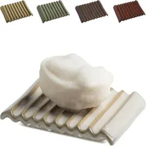 조이커 비누 홀더 욕실 샤워기 싱크대 주방 조리대 욕조 세라믹 바 세이버 건조 유지 흰색