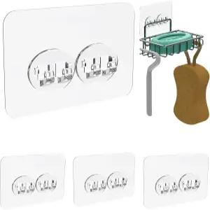 조브웨어 스펀지 홀더 접착 교체용 후크 비누 접시 스트립 칫솔 스티커 주방 싱크대 캐디 샤워 월 마운트