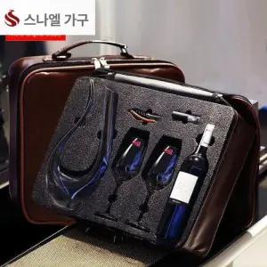 해이프 크리스탈 와인잔 가방 샴페인 드릴 수납 세트 여