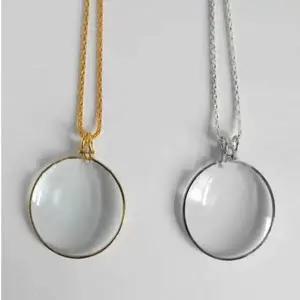 데일리 빈티지 실용 돋보기 팬던트 목걸이