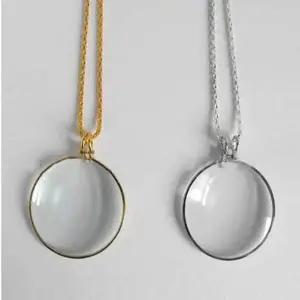 데일리 빈티지 실용 돋보기 팬던트 목걸이