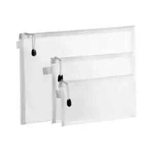 [골드스마일]투명 파우치 납작 브러쉬 칫솔 화장품 미니 메쉬 사각 매쉬 무지