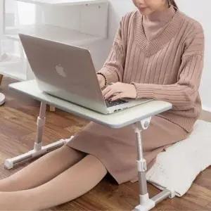 접이식테이블 우디 이동테이블 높이조절 접이식 침대 베드 노트북상