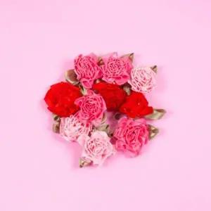 [콩심팥심]미술만들기 수업재료 학생카네이션 꽃접기세트 10개세트