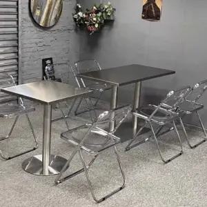 매장 스텐 테이블 야외 탁자 카페 식당 스테인레스