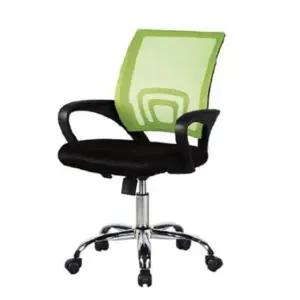 [하프클럽/셀러허브]회의용의자 의자 통기성 메쉬등받이 그린 5구