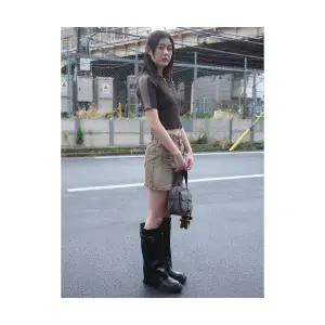 에잇세컨즈 8SECONDS UNI8 캐주얼 미니스커트 카키 354427KP2H 1714828