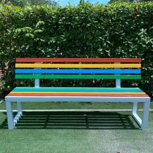 야외 철제벤치 등 광장 카페 팔걸이 등벤치 평의자 파인