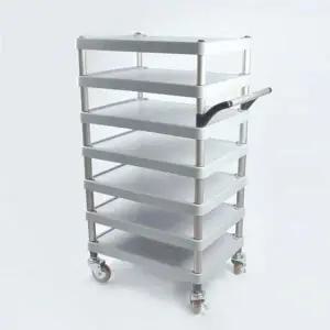 [하프클럽/셀러허브]서빙 손수레 카트 식당 주방 우레탄 특 8단