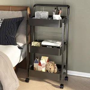 [하프클럽/셀러허브]이동식 폴딩 트롤리 주방 주방선반 선반