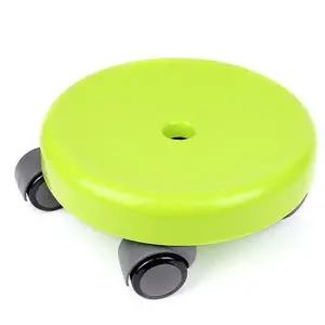 [하프클럽/셀러허브]청소용 원형 목욕 바퀴의자 의자 바퀴 그린