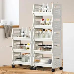 [하프클럽/셀러허브]주방웨건 이동식카트 정리수납함 수납함철제