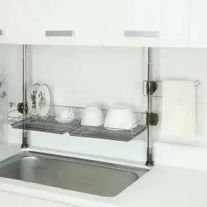 [하프클럽/셀러허브]리빙기둥씽크 600 씽크인선반 1단