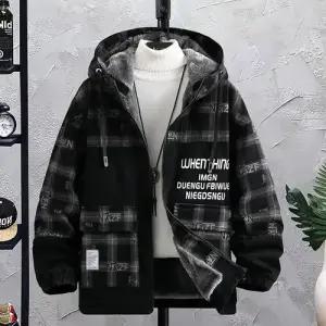 남사친 가을 캐주얼 점퍼 기모 도톰 후드 보온 코트 OP3