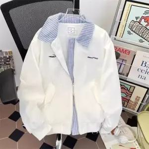 남친 가을 빈티지 코트 자켓 더블 점퍼 지퍼 주니어 OP3