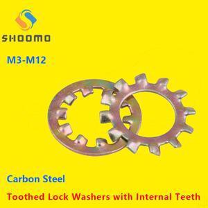 톱니 가스켓 와셔 외부 내부 흔들림 방지 DIN6797 탄소강