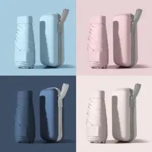 [패션] 우양산 캡슐 우산 암막 사각마카롱 5단 양우 UV차단 장 거꾸로 자동