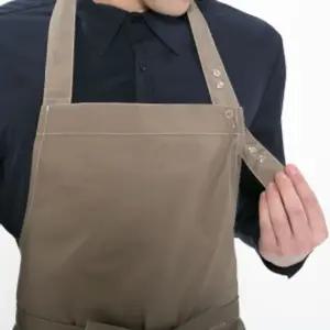 목걸이형   앞치마 라이트카키 요리 주방 공방
