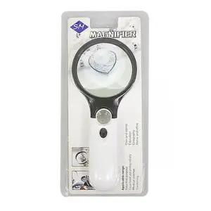 확대   LED 후레시 돋보기 확대경 관찰 독서